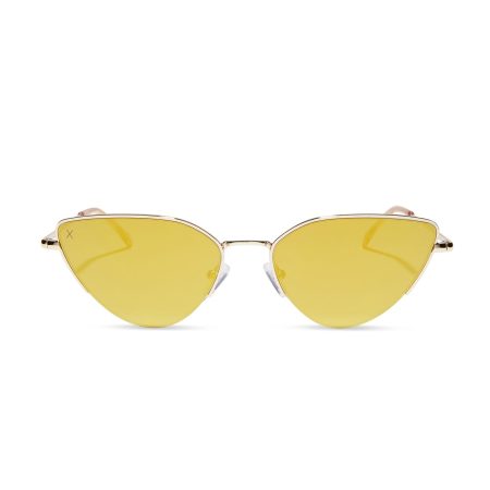 fairfax - gold + gold mirror sunglasses