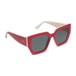 highland - ruby red + swiss coffee + grey polarized sunglasses